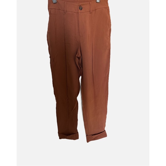 A NEW DAY -size 4 button and zip pant rusty orange straight leg pants. - Picture 3 of 7